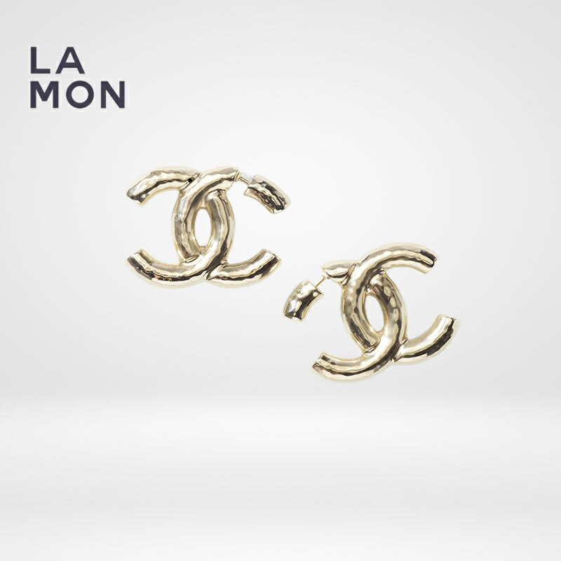 【新品】シャネル ピアス CHANEL EARRINGS AB7576 ココマーク ロゴ メタル ピアス GOLD ゴールド系