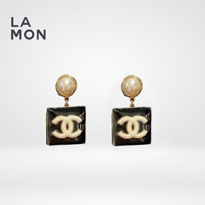 【新品】シャネル ピアス CHANEL EARRINGS AB8677 ココマーク メタル コスチューム パール ピアス GOLD/BLACK ゴールド/ブラック系