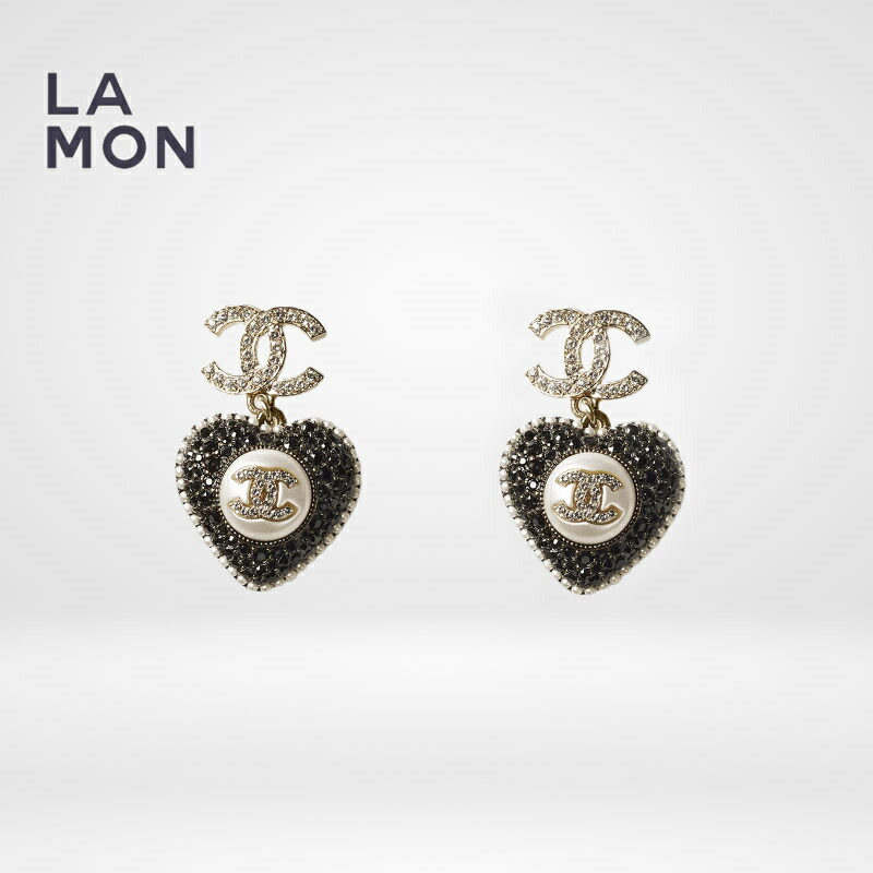 【揺れるハートがガーリに♪】CHANEL ピアス ココマーク パール 大人気】ハート×揺れるココマークが上品で可愛いCHANELピアス