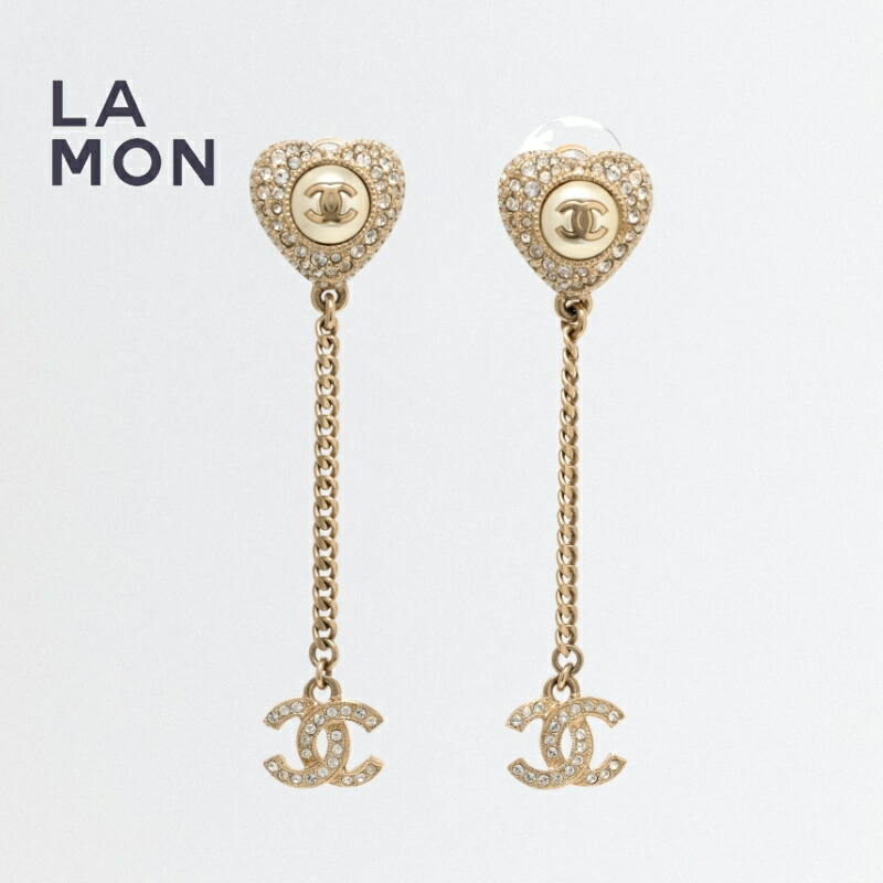 楽天市場】【新品】シャネル ピアス CHANEL EARRINGS AB9395 ココ