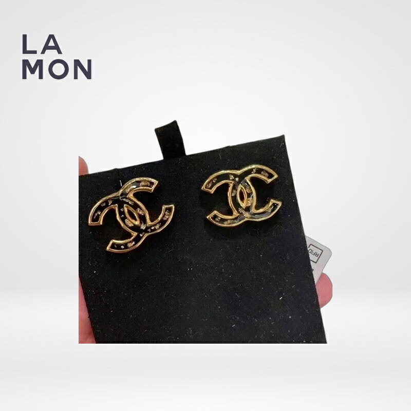 【新品】シャネル ピアス CHANEL EARRINGS ABA137 ココマーク メタル ピアス GOLD/BLACK ゴールド/ブラック系 61,875円