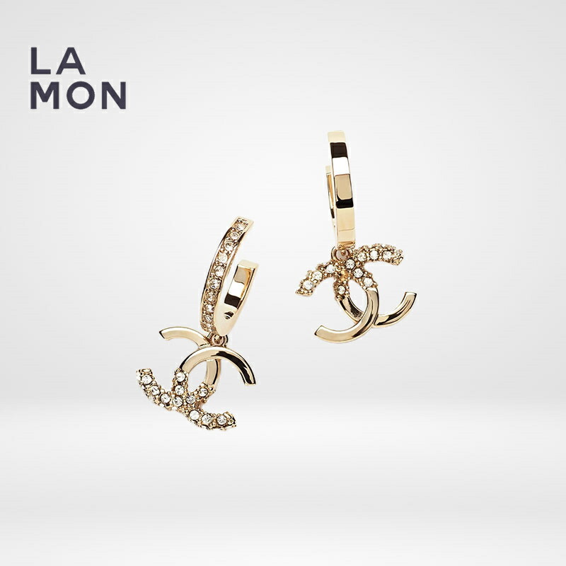 【新品】シャネル ピアス CHANEL EARRINGS AB9453 ココマーク メタル ストラス ピアス GOLD ゴールド系