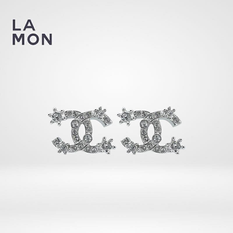 【新品】シャネル ピアス CHANEL EARRINGS ABA435 ココマーク メタル ストラス ピアス SILVER シルバー系