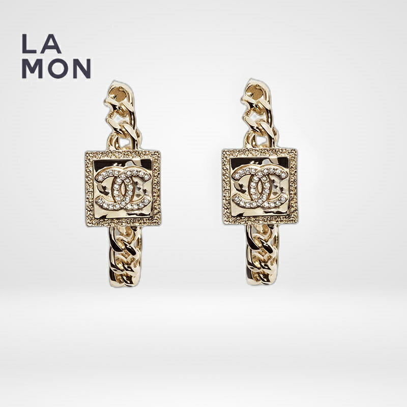 【新品】シャネル ピアス CHANEL EARRINGS ABA230 ココマーク メタル ストラス フープ ピアス GOLD ゴールド系