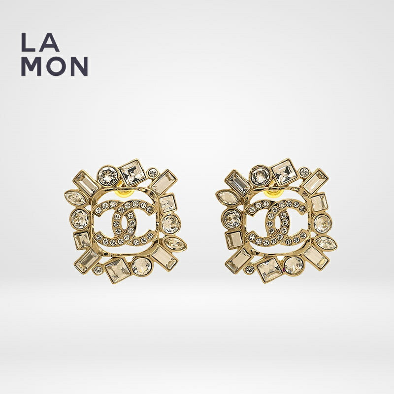 【新品】シャネル ピアス CHANEL EARRINGS ABA187 ココマーク メタル ストラス ピアス GOLD ゴールド系