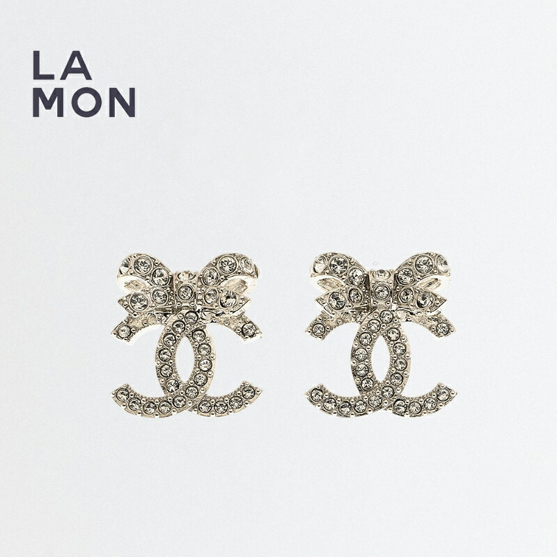【新品】シャネル ピアス CHANEL EARRINGS ABA922 ココマーク メタル ストラス ピアス SILVER/シルバー系｜LAMONBOUTIQUE店