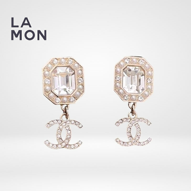 【新品】シャネル ピアス CHANEL EARRINGS ABB767 ココマーク メタル ストラス パール ピアス GOLD ゴールド系|LAMONBOUTIQUE店