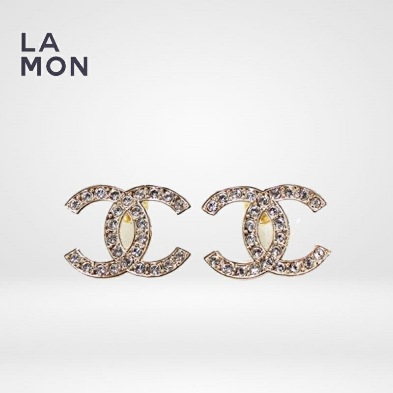 【新品】シャネル ピアス CHANEL EARRINGS ABC292 ココマーク メタル ストラス ピアス GOLD ゴールド系|LAMONBOUTIQUE店