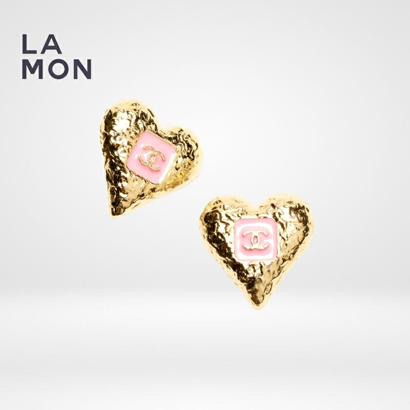 【新品】シャネル ピアス CHANEL EARRINGS ABC242 ココマーク メタル レジン ピアス GOLD/PINK ゴールド/ピンク系|LAMONBOUTIQUE店