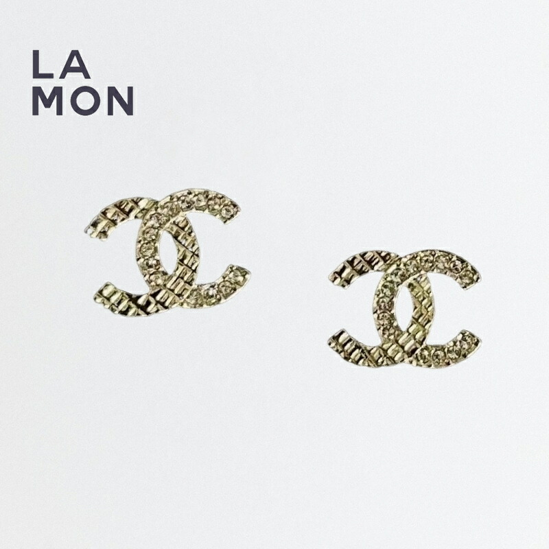 【新品】シャネル ピアス CHANEL EARRINGS ABB974 ココマーク メタル ストラス ピアス GOLD ゴールド系