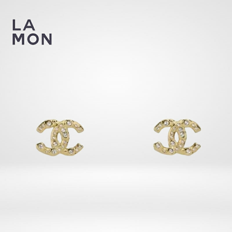 【新品】シャネル ピアス CHANEL EARRINGS ABD310 ココマーク メタル ストラス ピアス GOLD ゴールド系 57,420円