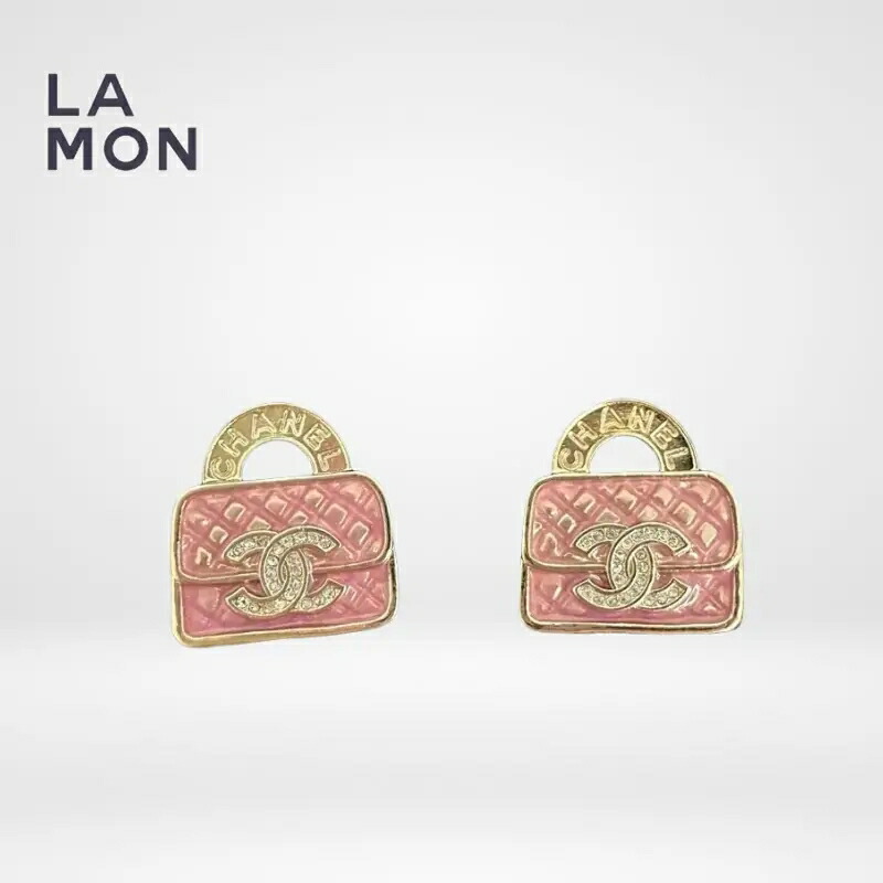 【新品】シャネル ピアス CHANEL EARRINGS ABD344 ココマーク メタル ストラス ピアス GOLD/PINK ゴールド/ピンク系|LAMONBOUTIQUE店