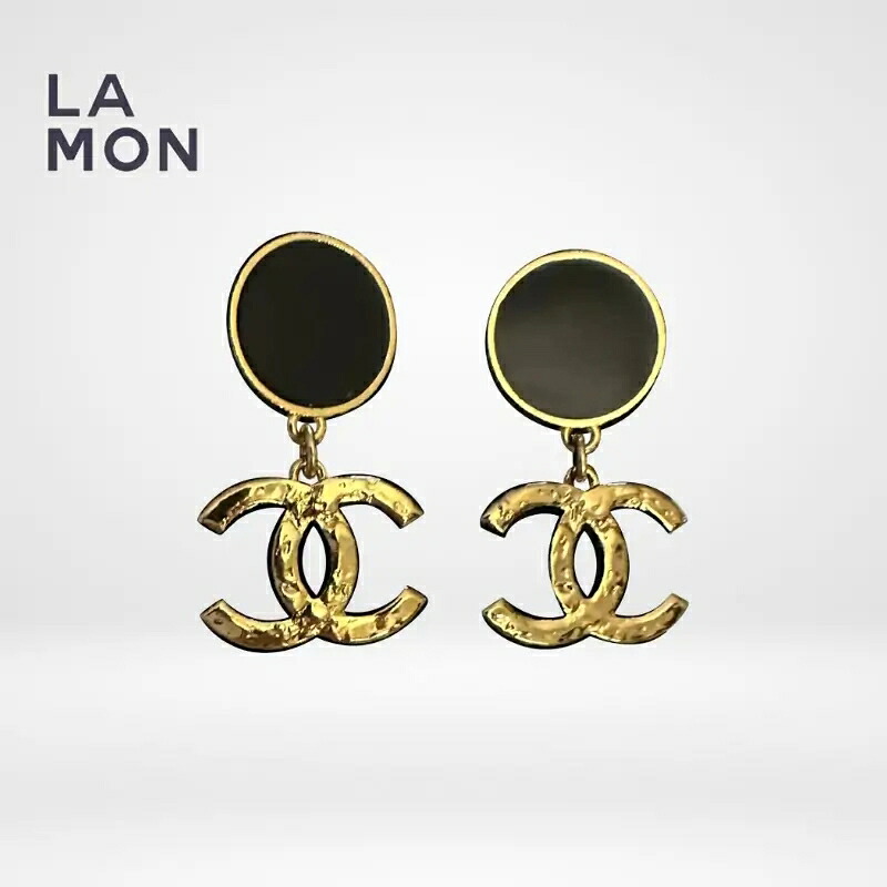 【新品】シャネル ピアス CHANEL EARRINGS ABC498 ココマーク メタル ピアス GOLD/BLACK ゴールド/ブラック系