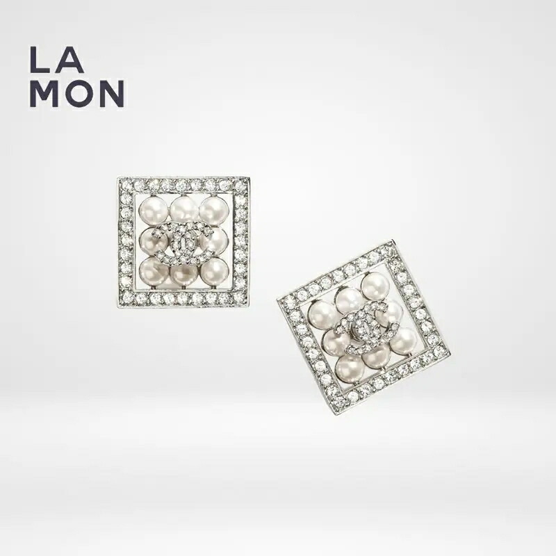 【新品】シャネル ピアス CHANEL EARRINGS ABD475 ココマーク メタル ストラス コスチューム パール ピアス SILVER シルバー系
