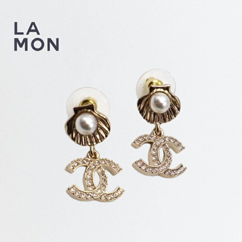 【新品】シャネル ピアス CHANEL EARRING ABF094 ココマーク メタル ストラス コスチューム パール ピアス GOLD ゴールド系｜LAMONBOUTIQUE店 59,400円