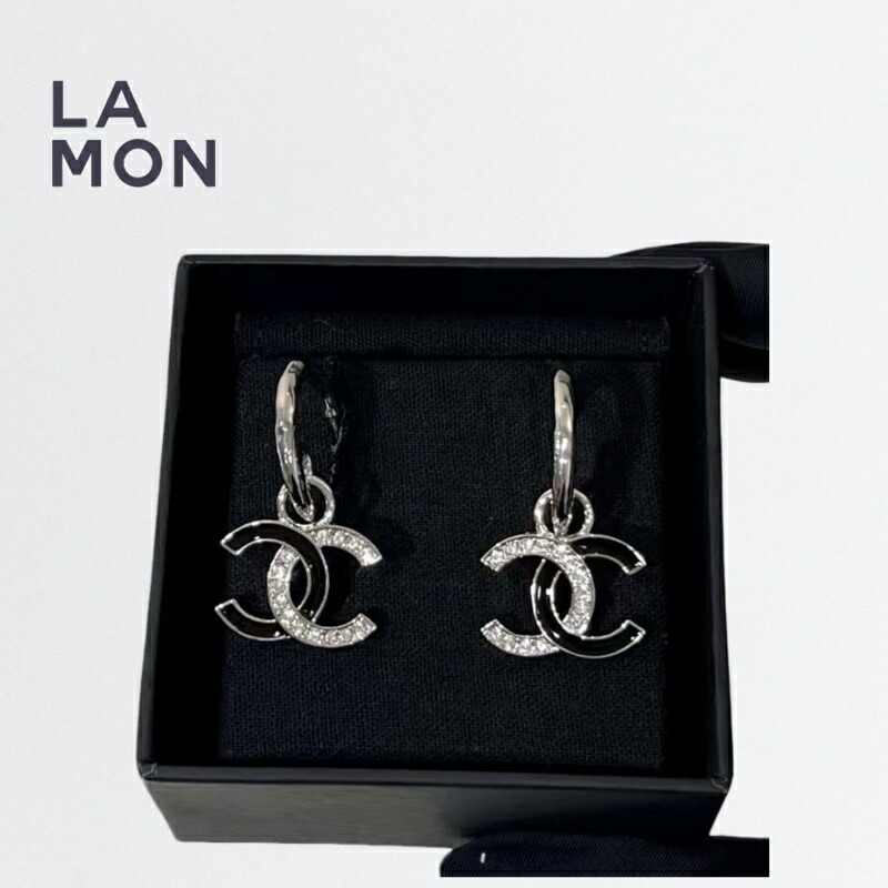 【新品】シャネル ピアス CHANEL EARRING ABF803 ココマーク メタル ストラス ピアス SILVER シルバー系