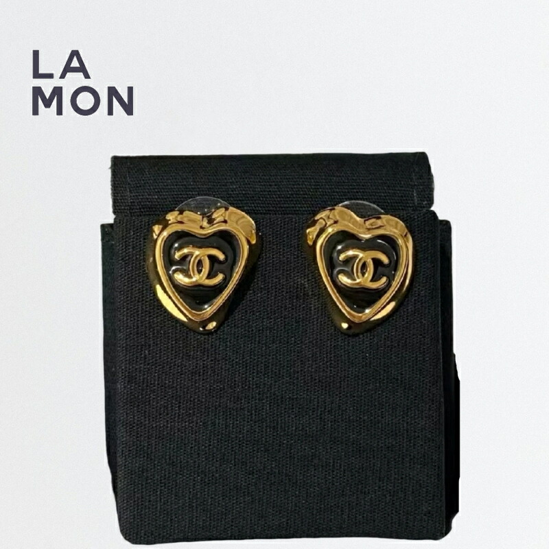 【新品】シャネル ピアス CHANEL EARRING ABF955 ココマーク メタル ハート ピアス GOLD ゴールド系｜LAMONBOUTIQUE店 61,875円