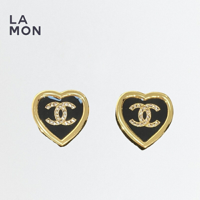 CHANEL ピアス イヤリング ゴールド ブラック ココマーク N5 imgrc0071054352.jpg