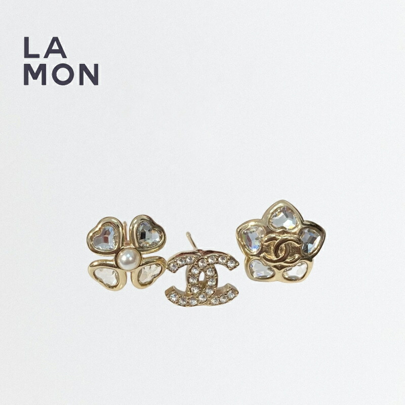 【新品】シャネル ピアス CHANEL EARRING ABG272 ココマーク メタル コスチューム パール ストラス ピアス GOLD ゴールド系