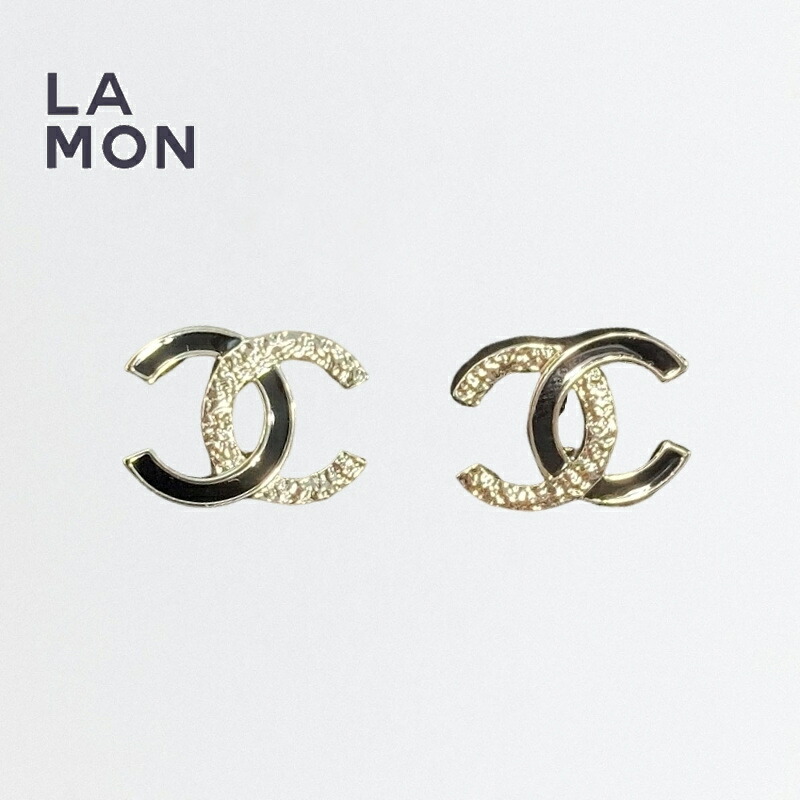 【新品】シャネル ピアス CHANEL EARRING ABG904 ココマーク メタル ピアス GOLD/BLACK ゴールド/ブラック系|LAMONBOUTIQUE店