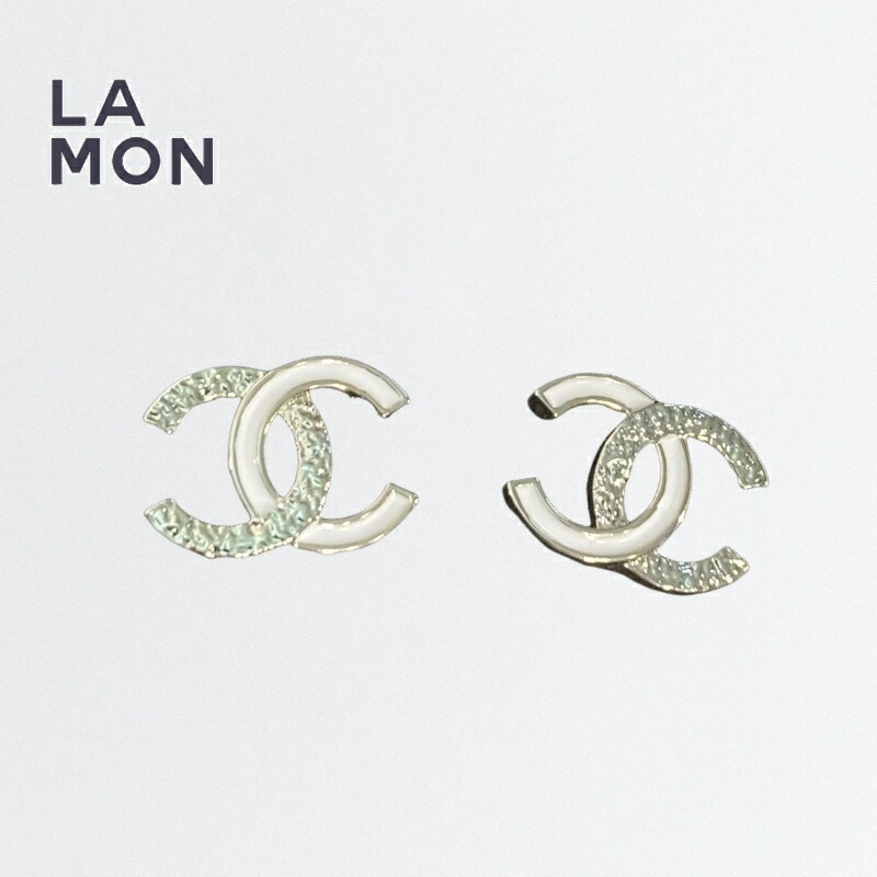 【新品】シャネル ピアス CHANEL EARRING ABG904 ココマーク メタル ピアス GOLD/WHITE ゴールド/ホワイト系｜LAMONBOUTIQUE店