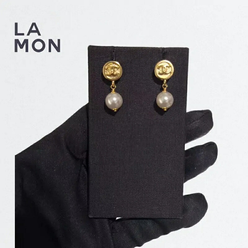 【新品】シャネル ピアス CHANEL EARRING ABH299 ココマーク メタル コスチューム パール ピアス GOLD ゴールド系｜LAMONBOUTIQUE店