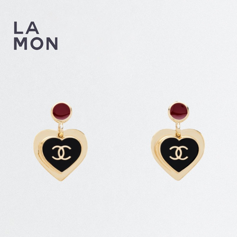 【新品】シャネル ピアス CHANEL EARRING ABH166 ココマーク メタル レジン ピアス GOLD/RED/BLACK ゴールド/レッド/ブラック系|LAMONBOUTIQUE店