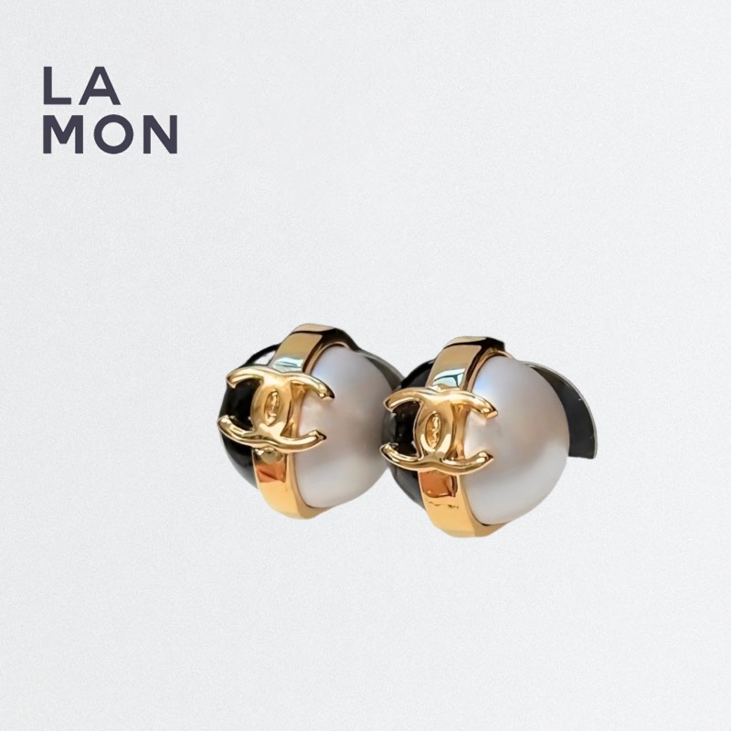 【新品】シャネル ピアス CHANEL EARRING ABH083 ココマーク メタル コスチューム パール ピアス GOLD/WHITE/BLACK ゴールド/ホワイト/ブラック系｜LAMONBOUTIQUE店