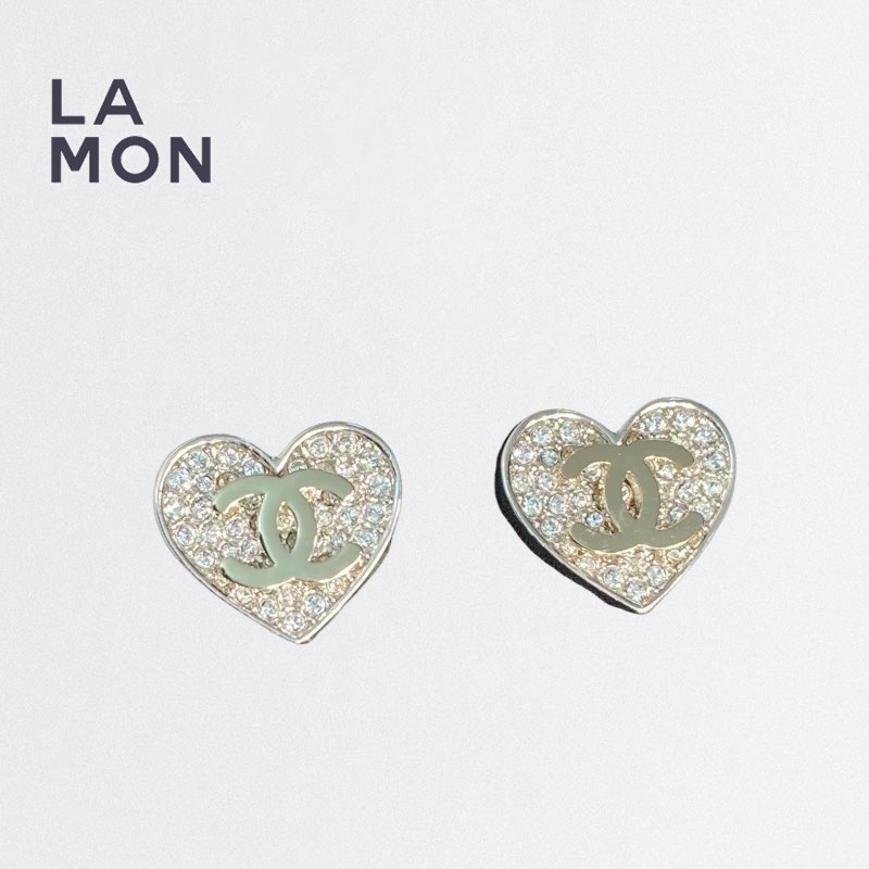 【新品】シャネル ピアス CHANEL EARRING ABH084 ココマーク メタル ストラス ハート ピアス GOLD/SILVER ゴールド/シルバー系|LAMONBOUTIQUE店