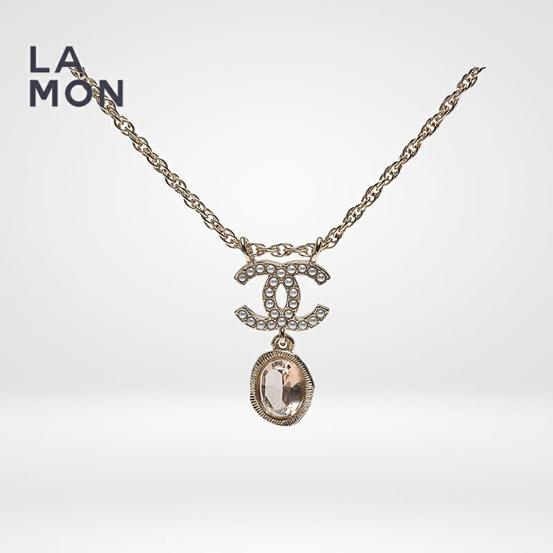 【新品】シャネル ネックレス CHANEL NECKLACE AB6815 ココマーク メタル ストラス コスチューム パール ネックレス GOLD ゴールド系