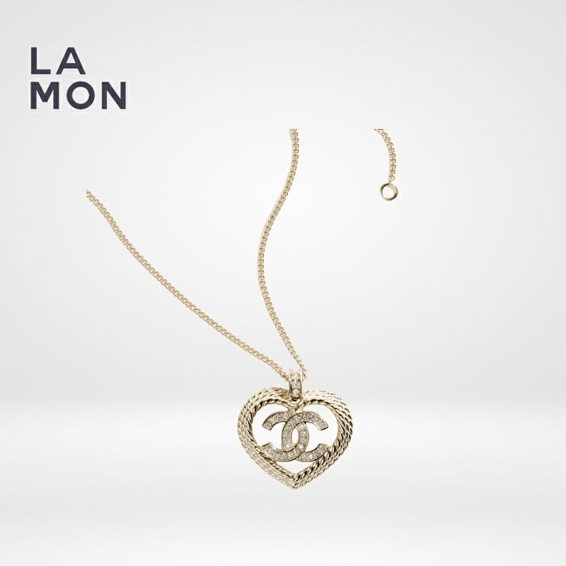 【新品】シャネル ネックレス CHANEL NECKLACE ABC964 ココマーク メタル ハート ネックレス GOLD ゴールド系