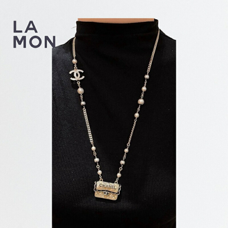 楽天市場】CHANEL パールロングネックレス 100周年記念