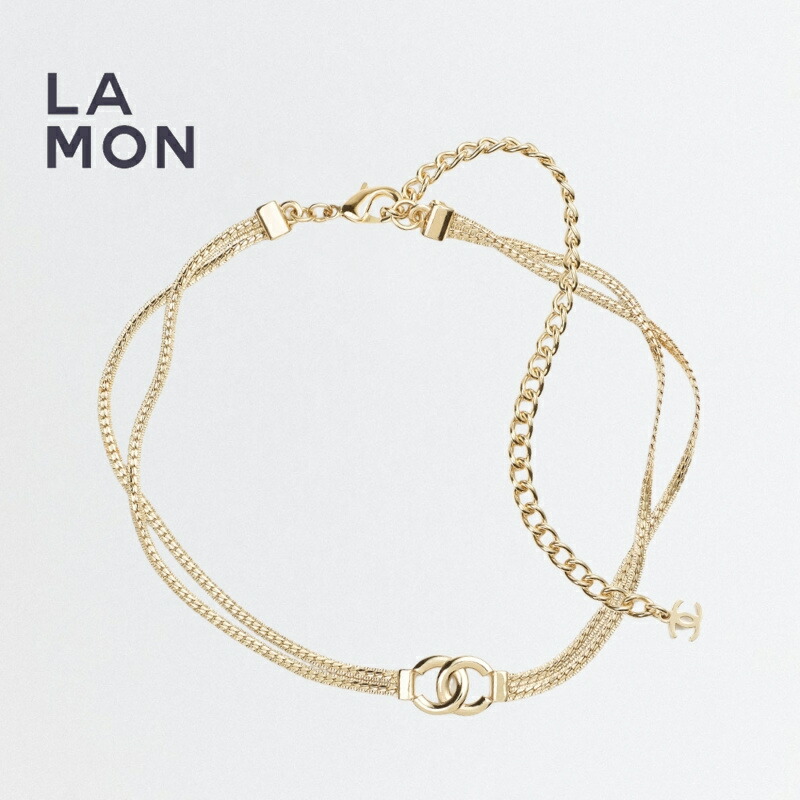 【新品】シャネル ネックレス CHANEL NECKLACE ABE257 ココマーク メタル ネックレス チョーカー GOLD ゴールド系