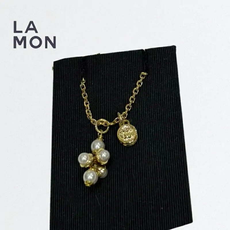 【新品】シャネル ネックレス CHANEL NECKLACE ABH141 ココマーク メタル コスチューム パール ネックレス GOLD ゴールド系|LAMONBOUTIQUE店