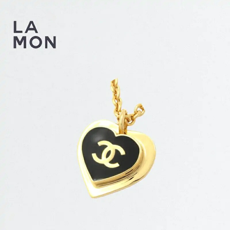 【新品】シャネル ネックレス CHANEL NECKLACE ABH168 ココマーク メタル ネックレス GOLD/BLACK ゴールド/ブラック系|LAMONBOUTIQUE店