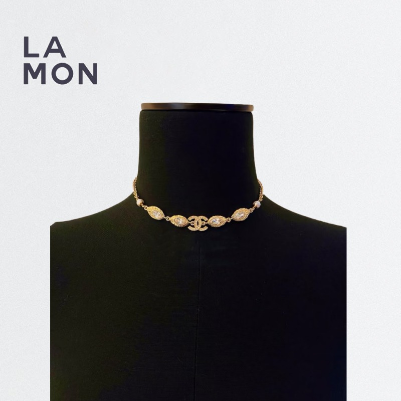 【新品】シャネル ネックレス CHANEL NECKLACE ABG951 ココマーク メタル ストラス コスチューム パール ネックレス GOLD ゴールド系｜LAMONBOUTIQUE店
