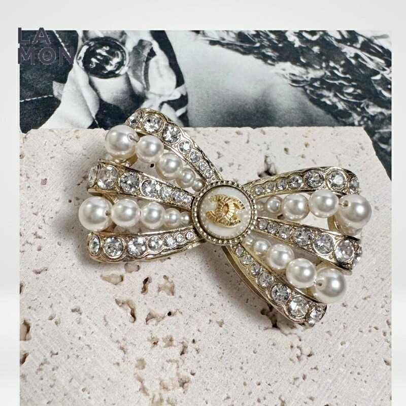 【中古】シャネル ブローチ USED CHANEL BROOCH ココマーク メタル ストラス コスチューム パール ブローチ GOLD ゴールド系 GRADE A