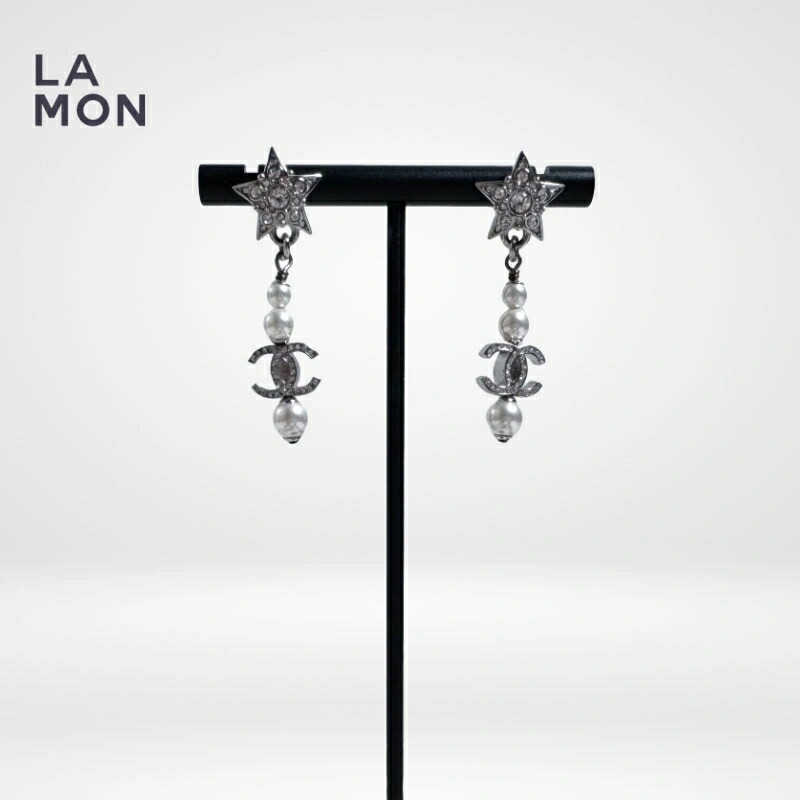 楽天市場】[USED/中古]CHANEL シャネル ピアス てんとう虫 シルバー