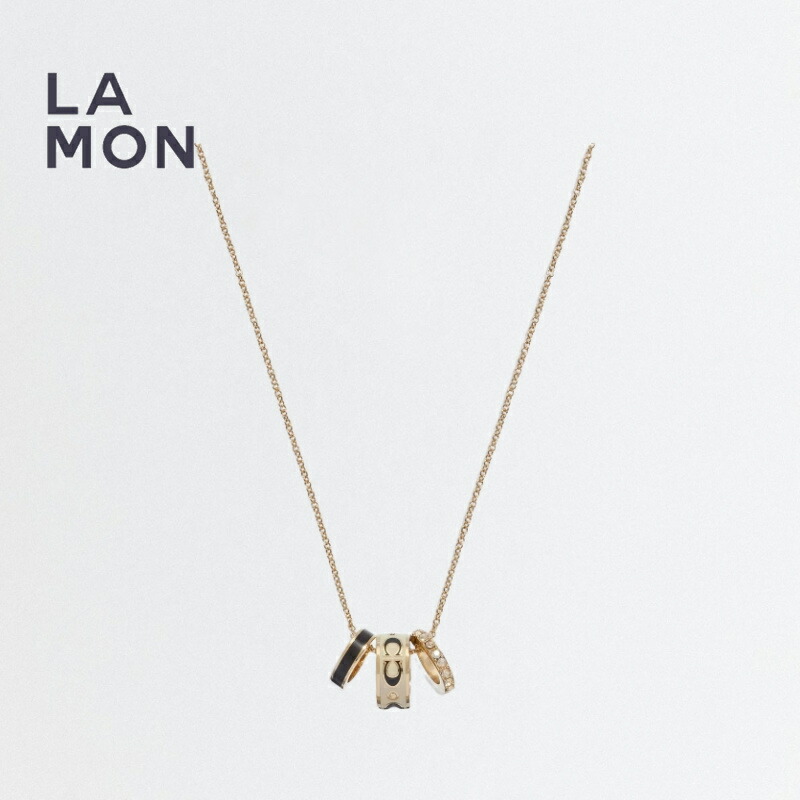 コーチ ネックレス COACH CI905 Signature Rondell Necklace ネックレス GOLD/WHITE ゴールド/ホワイト系｜LAMONBOUTIQUE店