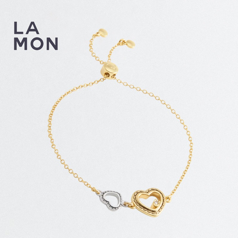 コーチ ブレスレット COACH CBB40 Double Stitched Hearts Slider Bracelet メタル ブレスレット GOLD ゴールド系｜LAMONBOUTIQUE店 14,040円