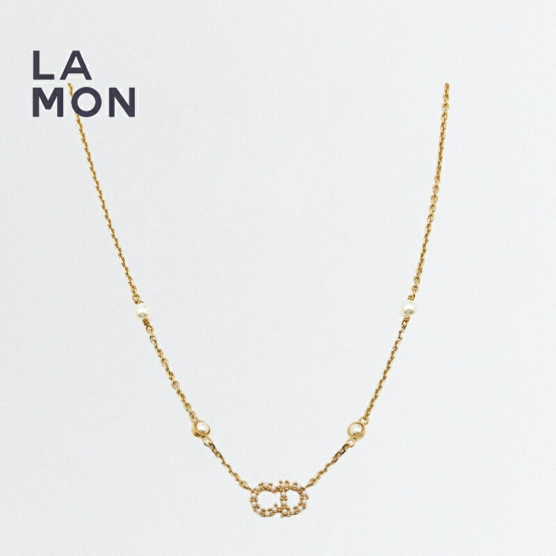 現行品✨ Dior ネックレス CLAIR D LUNE パール ゴールド 楽天市場】【新品】ディオール ネックレス DIOR CLAIR D LUNE NECKLACE