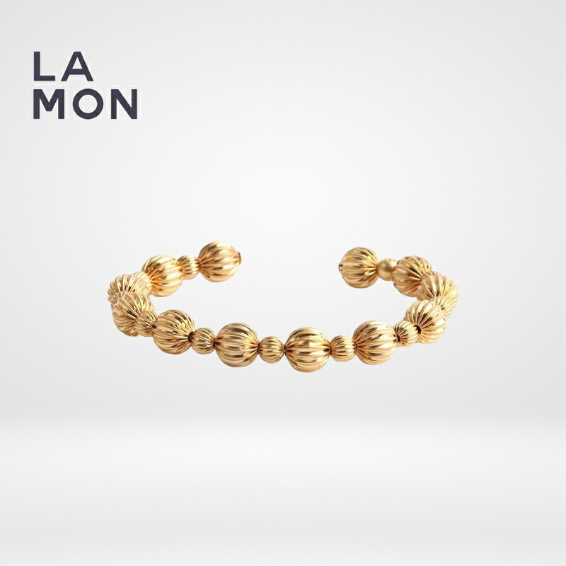 トリーバーチ ブレスレット TORY BURCH 81291 715 Beaded Cuff Bracelet GOLD ゴールド｜LAMONBOUTIQUE店