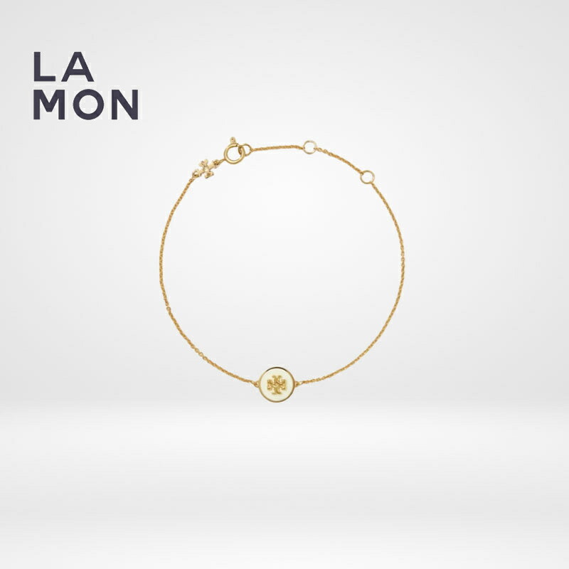 トリーバーチ ブレスレット TORY BURCH 90284 700 KIRA ENAMEL CHAIN BRACELET ロゴ ブレスレット GOLD/NEW IVORY ゴールド/アイボリー｜LAMONBOUTIQUE店 11,592円