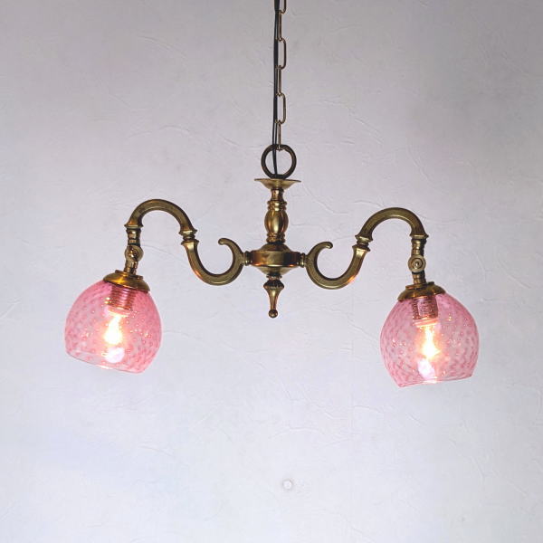 AzzurroGlassStudio シャンデリヤ 点火装置 fc-562-dot-pink-no6