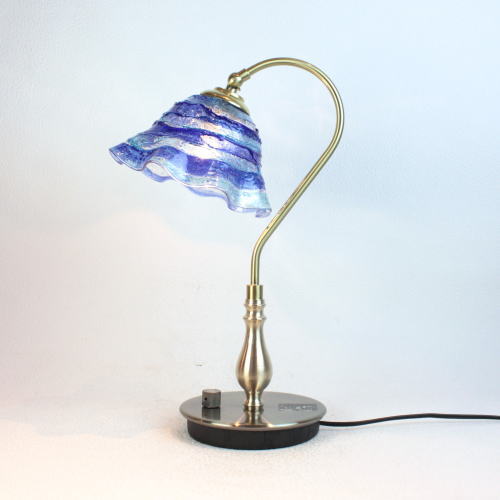 fc-210g-sm-sb-blue-lightblue ベネチアングラスランプ 照明 テーブルランプ 卓上ランプ イタリア製