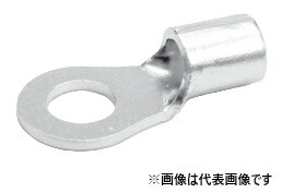 富士端子 60-10 100個入り口・入口 R型(丸形) 銅線用裸圧着端子