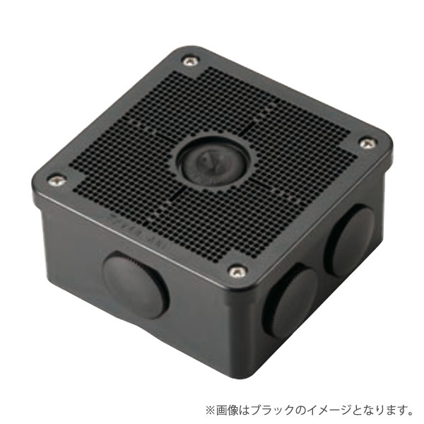 露出用四角ボックス 取付自在蓋 PV4B-BLNFK ブラック(PV4BBLNFK)未来工業