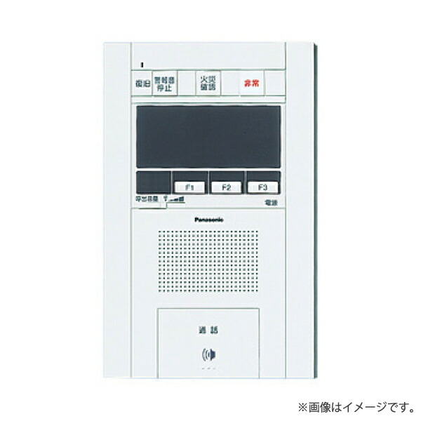 SHGT13425W 共同住宅用セキュリティインターホン1M型親機 非常・ガス・火災・コール2・管理呼・電気錠解錠機能付 一斉放送対応 埋込型 パナソニック