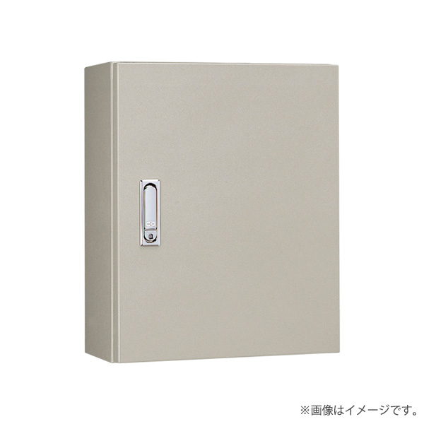 RA形制御盤キャビネット RA20-812-2 フカサ200mm 鉄製基板付 クリーム色（RA208122）〔代引不可〕