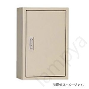盤用キャビネット 露出形 B25-76-1 フカサ250mm 木製基板付 クリーム色（B25761）〔代引不可〕｜らんぷや